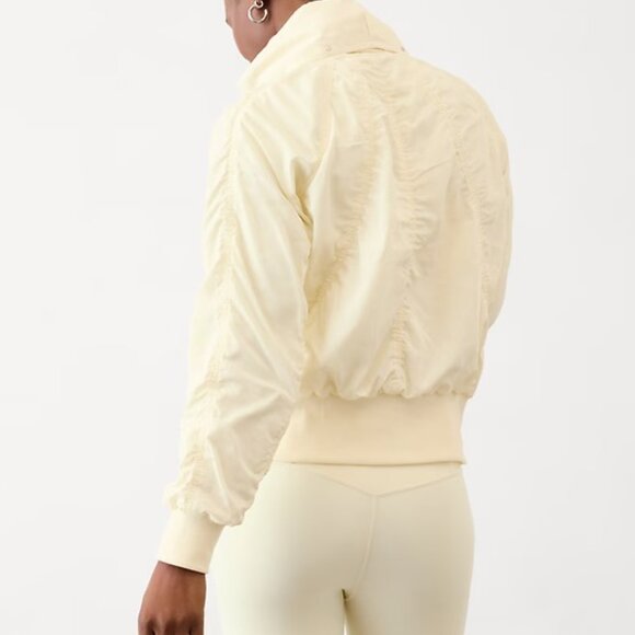 Athleta Jetset Bomber - Glow Yellow - Sz Lg - NWT! - Picture 5 of 6